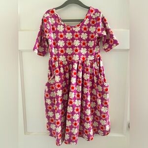Purple Hannah Andersson kids dress. Size 6-7.
